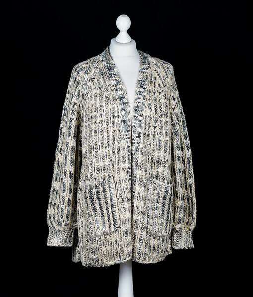 Schicker Cardigan "ATHINA" grau/gold (GW77)