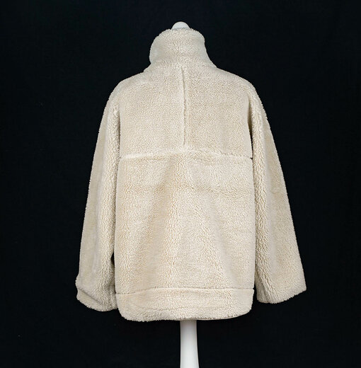 Kuschelige Teddy Jacke "PERNILLE" pumice stone (WB06)