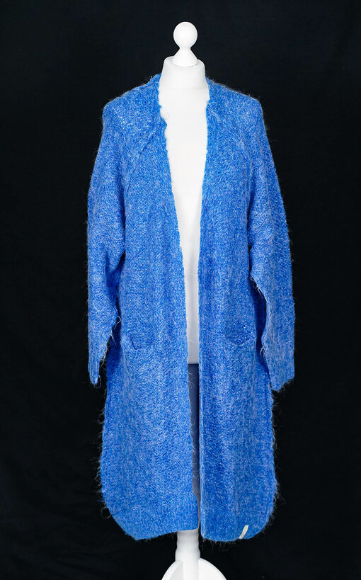 Kuscheliger Cardigan "GANIMETTE" new blue melange (CC01)