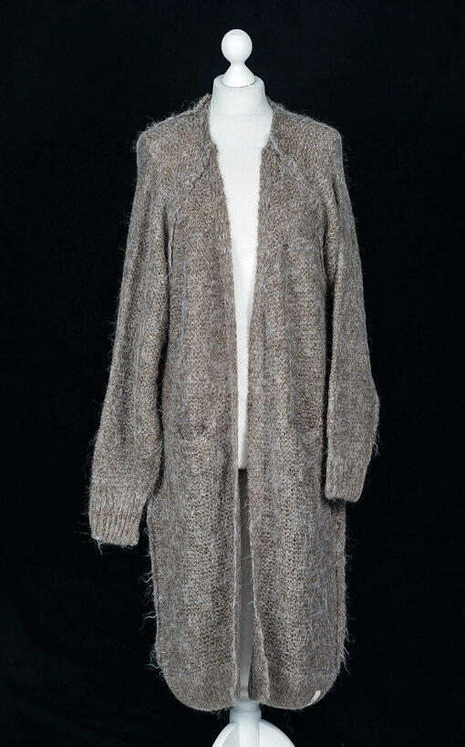 Kuscheliger Cardigan "GANIMETTE" nougat melange (CC01)