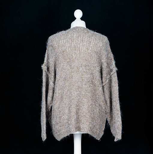 Kuscheliger Strickpullover "INEZ" nougat melange (CC02)