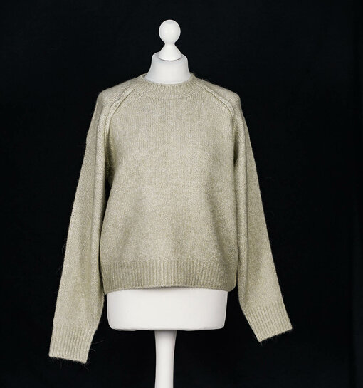 Hochwertiger Strickpullover "ANDREA" mineral grey melange (WB04)