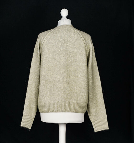 Hochwertiger Strickpullover "ANDREA" mineral grey melange (WB04)