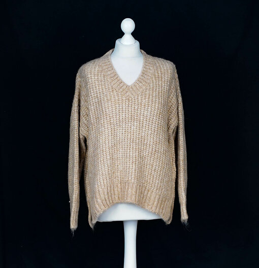 Weicher Strickpullover "LOTTINA" light beige  (HL48)