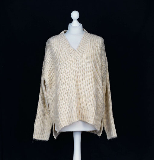 Weicher Strickpullover "LOTTINA" chalk (HL48)