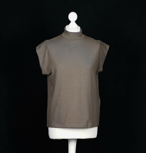 Oversized sleeveless Top "MAI" oak (ER27)