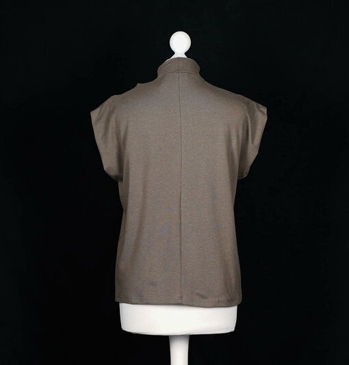 Oversized sleeveless Top "MAI" oak (ER27)