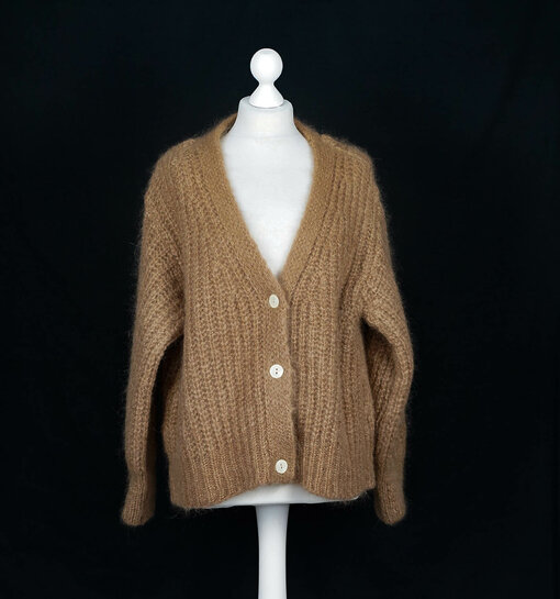 Grobstrickjacke "ENNIE" caramel (GW223)