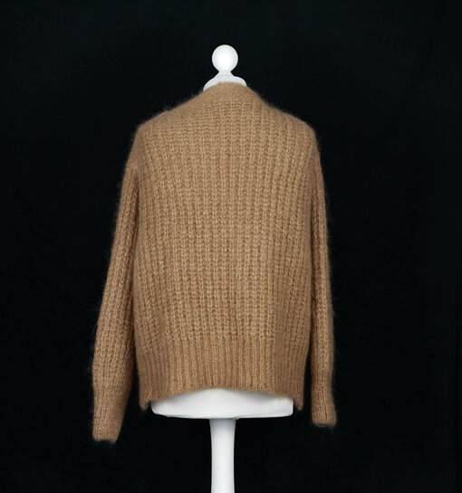 Grobstrickjacke "ENNIE" caramel (GW223)