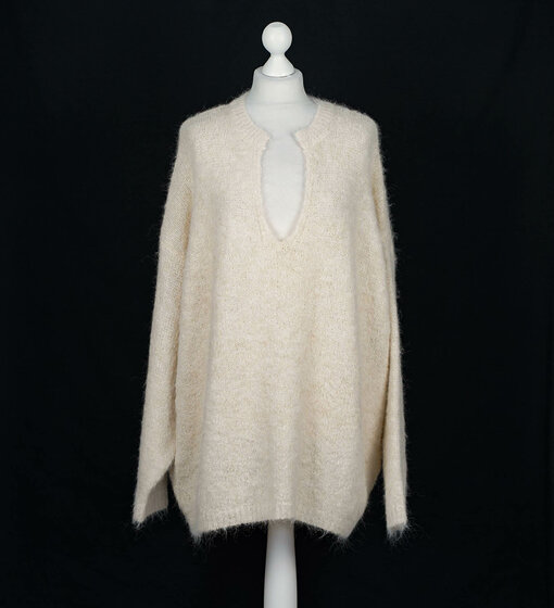 Oversized Strickpullover "CAROLINE" creme (GW12)