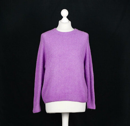 Feiner Strickpullover "GAJA" violett (GW11)