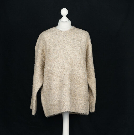 Lockerer Strickpullover "BEATE" beige (GW21)