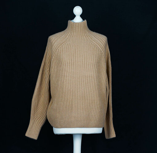 Trendiger Strickpullover "KATHLEEN" camel (GW224)