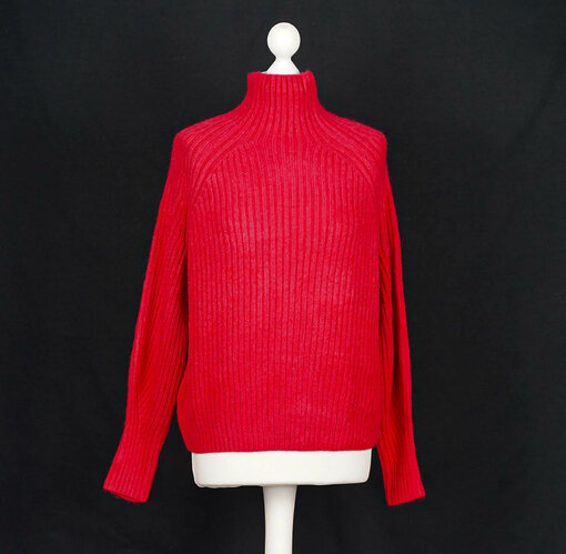 Trendiger Strickpullover "KATHLEEN" red (GW224)