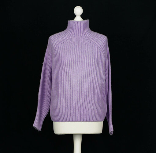 Trendiger Strickpullover "KATHLEEN" flieder (GW224)