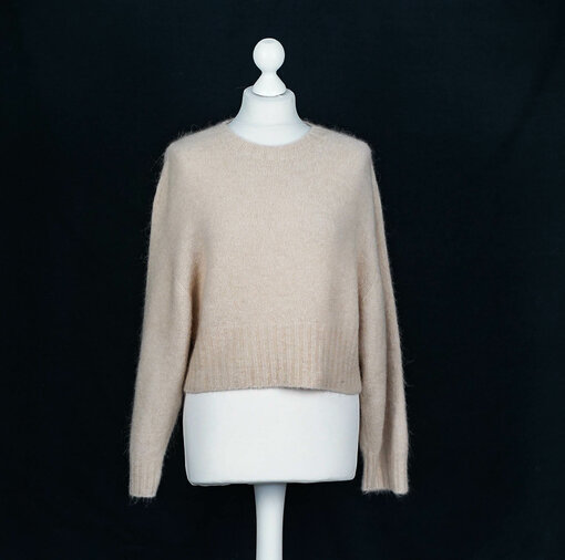 Kurzer Strickpullover "MELODY" beige (GW225)