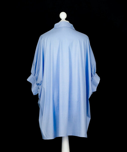 Raffinierte Bluse "BERITT" light blue (HB09)