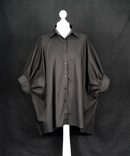 Raffinierte Bluse "BERITT" black (HB09)