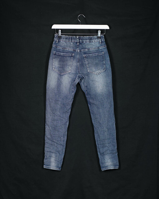 Jeans "CINZIA DESTROYED" stonewashed blue (H34)