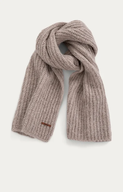 Grobstrickschal "SCARF" light taupe solid (MSC27)