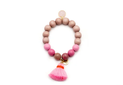 Perlenarmband "HD COTTON ROSE" (SSK33)