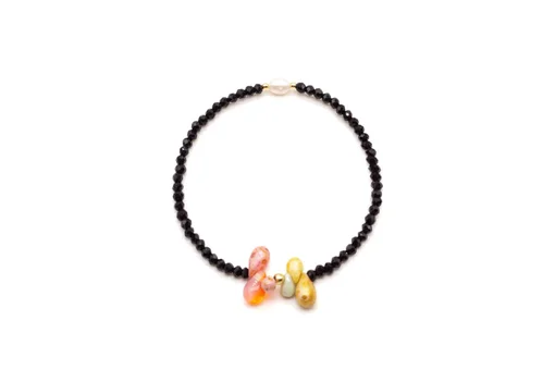 Perlenarmband "MALA SINGLE 6DROPS BLACK" (SSK67)