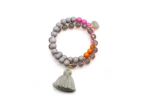 Wickelarmband "MALA TWIN GREY BERRY" (SSK128)