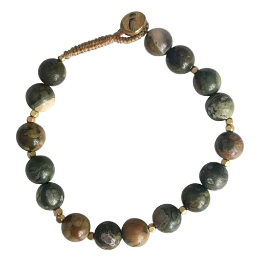 Armband "BIG BO FOREST JASPER" (IBU71)