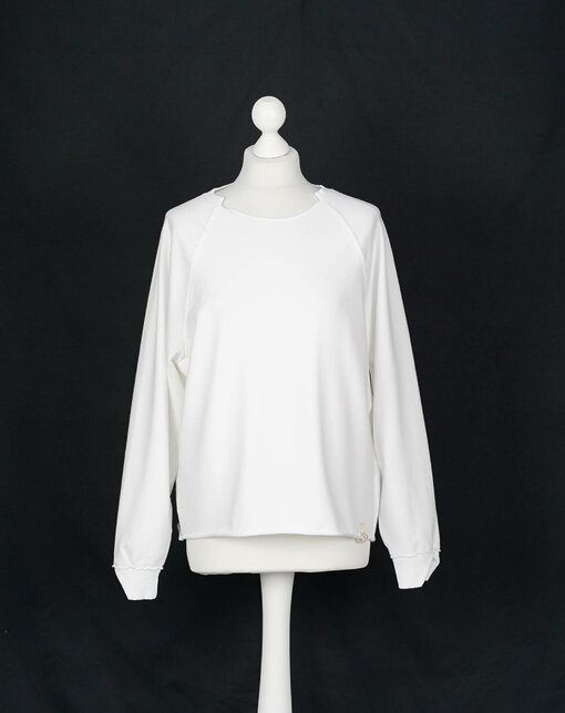 Trendiger Sweater "KAMAR" white (CC11)