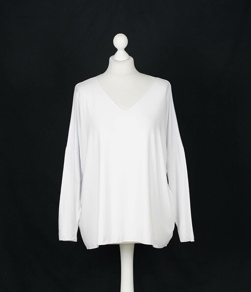 Langarmshirt "INES" weiß (BA70)