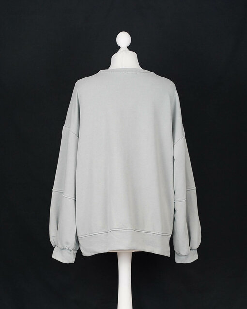 Cooler Sweater "SUNDAY" grau/rot (GW25)