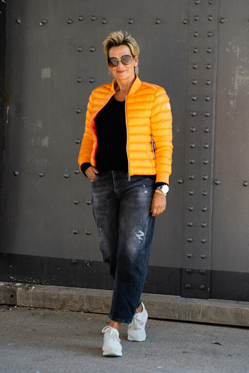 Leichte Steppjacke “VENEDIG” orange (GW221)