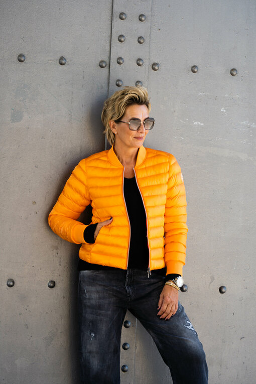 Leichte Steppjacke “VENEDIG” orange (GW221)