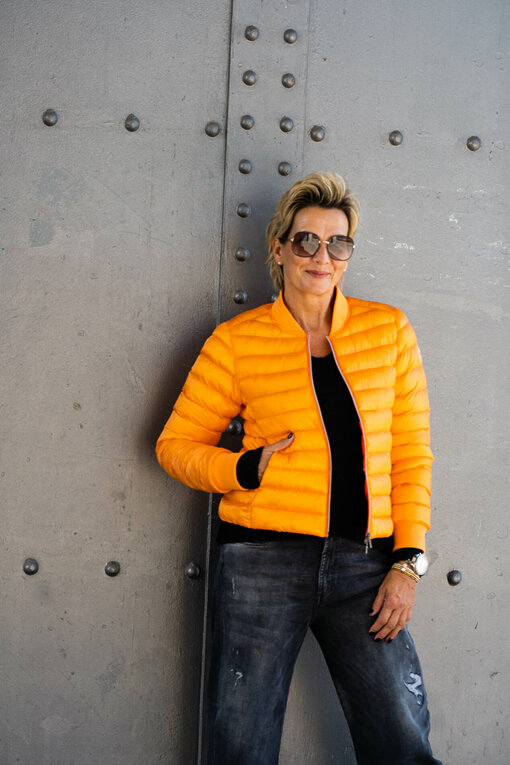 Leichte Steppjacke “VENEDIG” orange (GW221)