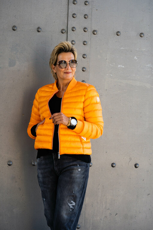 Leichte Steppjacke “VENEDIG” orange (GW221)