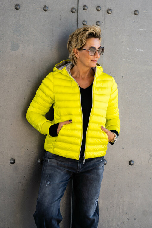 Leichte Steppjacke “NEAPEL” yellow taupe (GW220)