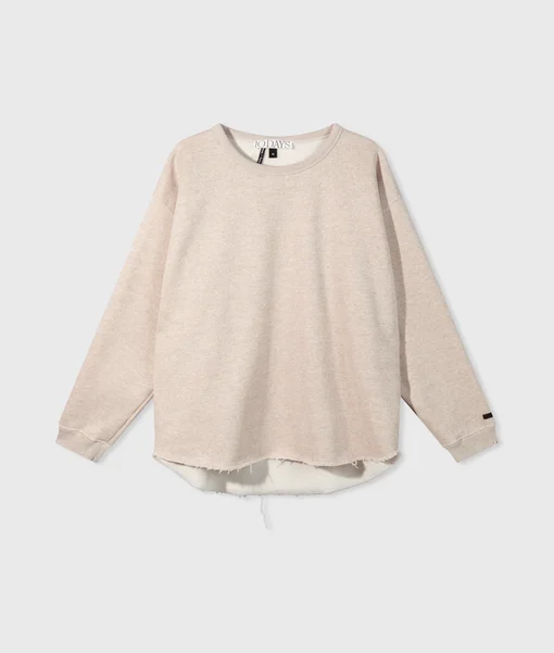 Kuscheliger Sweater "KIM" light latte melee (10D63)