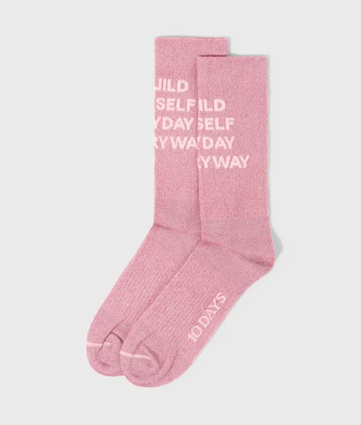 Statement Socken "TABBY" bright pink (10D14)