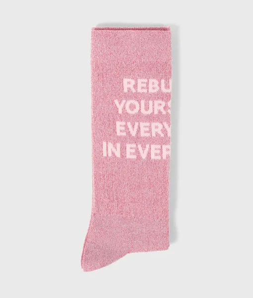 Statement Socken "TABBY" bright pink (10D14)