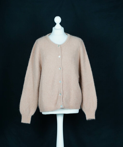 Alpaka Strickcardigan "JANE" caramel (GW15)