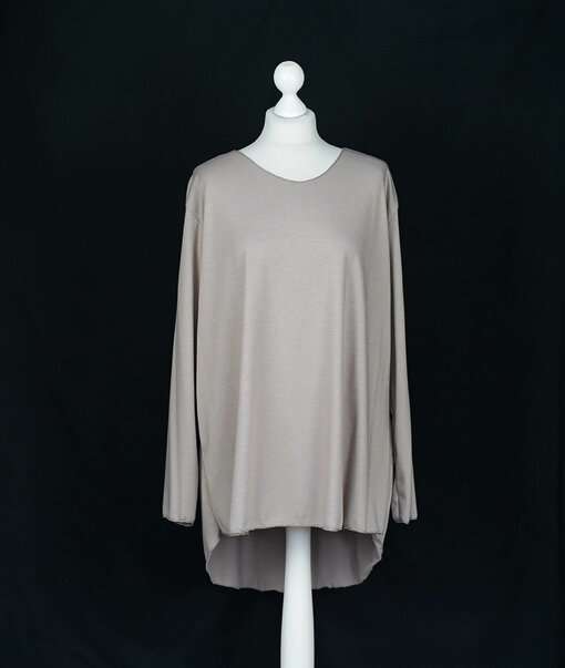 Basicshirt "ALMA XXL" taupe (BA104)