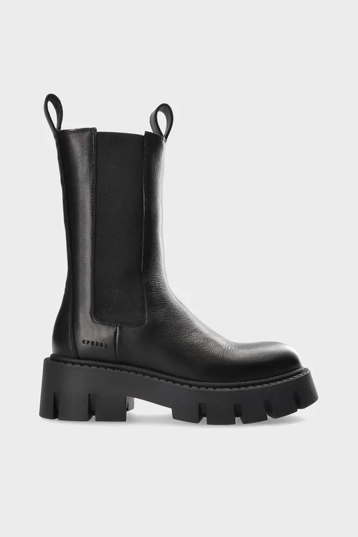 Hohe Chelsea Boots "TRACY" vitello black (CPH14)