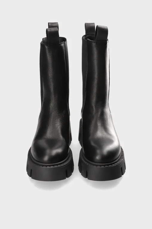 Hohe Chelsea Boots "TRACY" vitello black (CPH14)