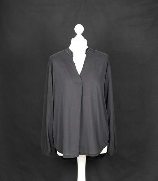 Edles Shirt "MALU" schwarz (BA51)