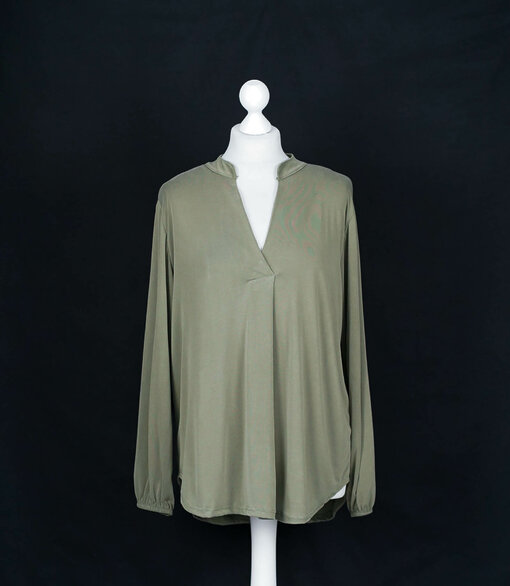 Edles Shirt "MALU" khaki (BA51)