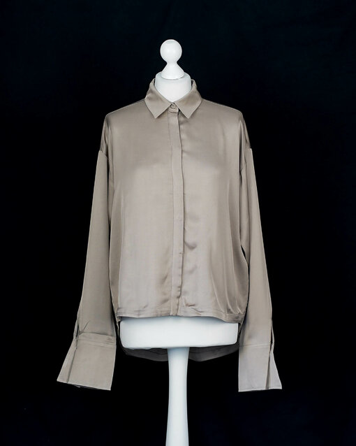 Edle Glanz Bluse "ESRA" maple (ER101)