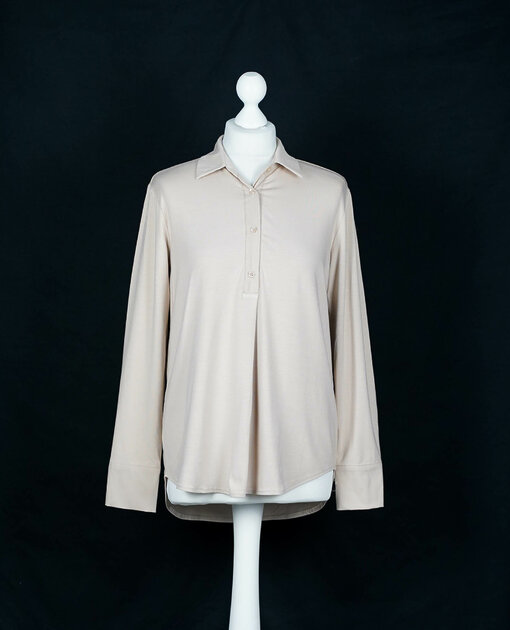 Vollelastisches Blusenshirt "TINA" beige (HB11)