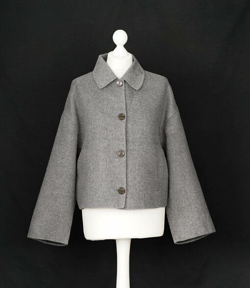 Kurz Jacke "LENINA" grey melange (HL51)