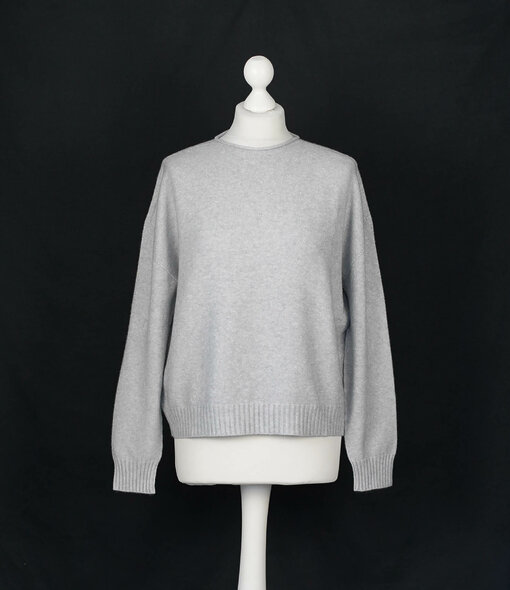 Kuscheliger Strickpullover "ISANNA" grey melange (HL52)