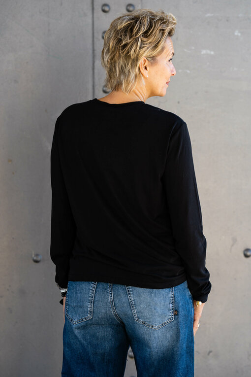 COZY WARE - Langarmshirt "TESSA" black (BA25)